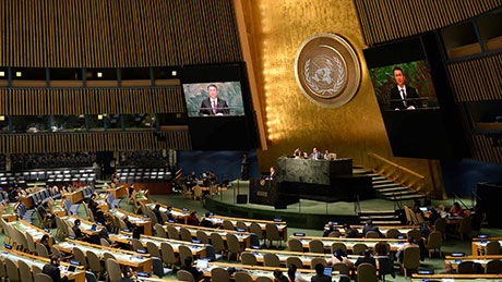 Македонскиот премиер Никола Груевски имаше обраќање пред Генералното собрание на ОН
