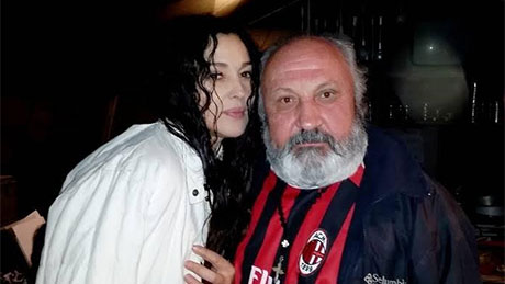 Моника и Пепи за време на снимањето на филмот “На млечниот пат“ (од личната архива на Петар Мирчевски)